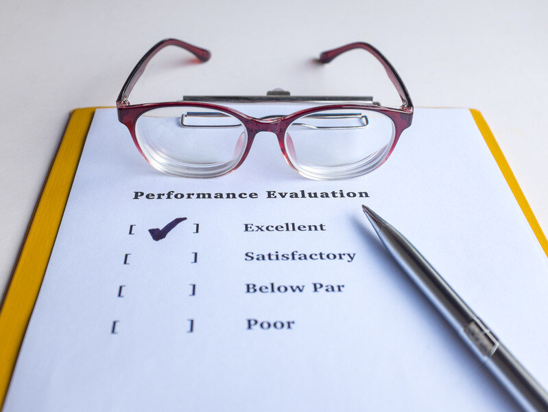 glasses on top of performance evaluation